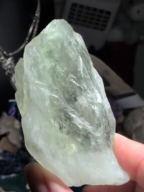 Prazolite Chunk Wand Natural Green Amerhyst